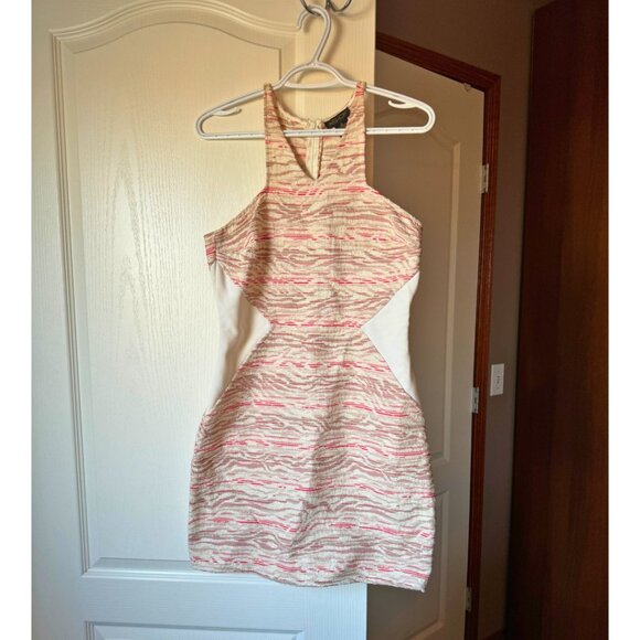 AS by DF Coral and Ivory Printed Cocktail Dress - Picture 2 of 4